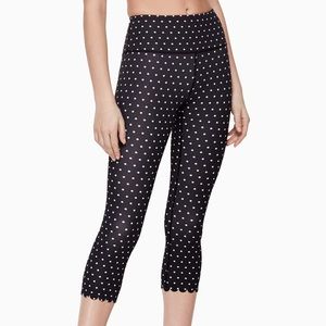 Kate Spade ♠️ Polka Dot Scallop Legging Sz S